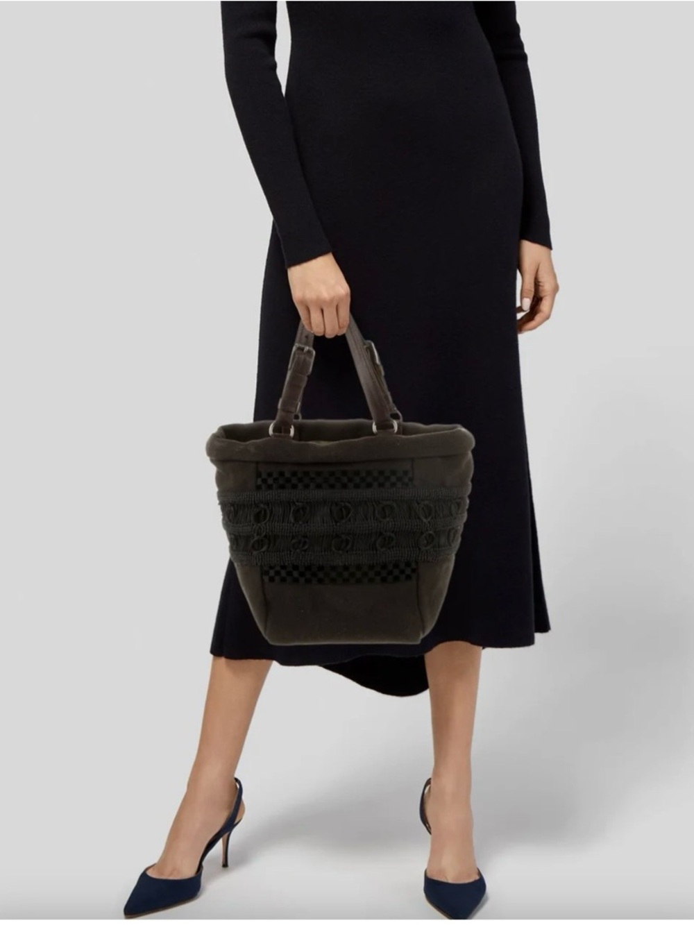 Marni Bucket Bag Dark Brown Woven Tote Quiet Luxury Capsule Wardrobe